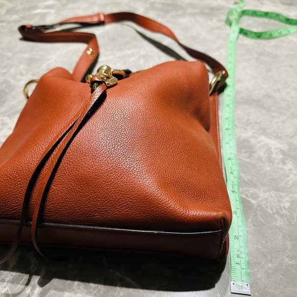 REBECCA MINKOFF “ISOBEL” Lock It Pebbled Leather Hobo Shoulder Handbag Purse - Picture 10 of 11